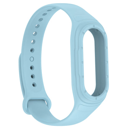 For Xiaomi Smart Band 8 Replacement Silicone Watch Strap Integrate Wrist Band with Case Cover