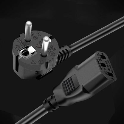 1m 3*0.75 SQMM EU Plug Power Cable for Monitor / Kettle 3 Square Pins Power Adapter (VDE Certified)