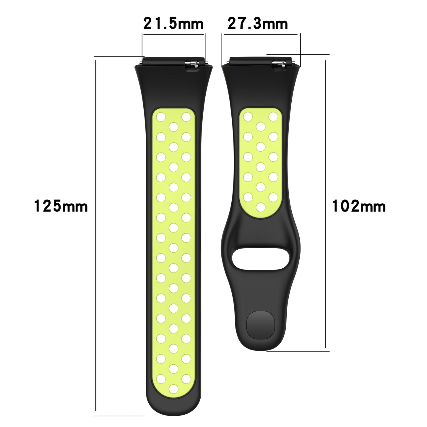 For Xiaomi Redmi Watch 3 Lite / Watch 3 Active Bicolor Watch Bands Silicone Quick Release Replacement Watch Strap