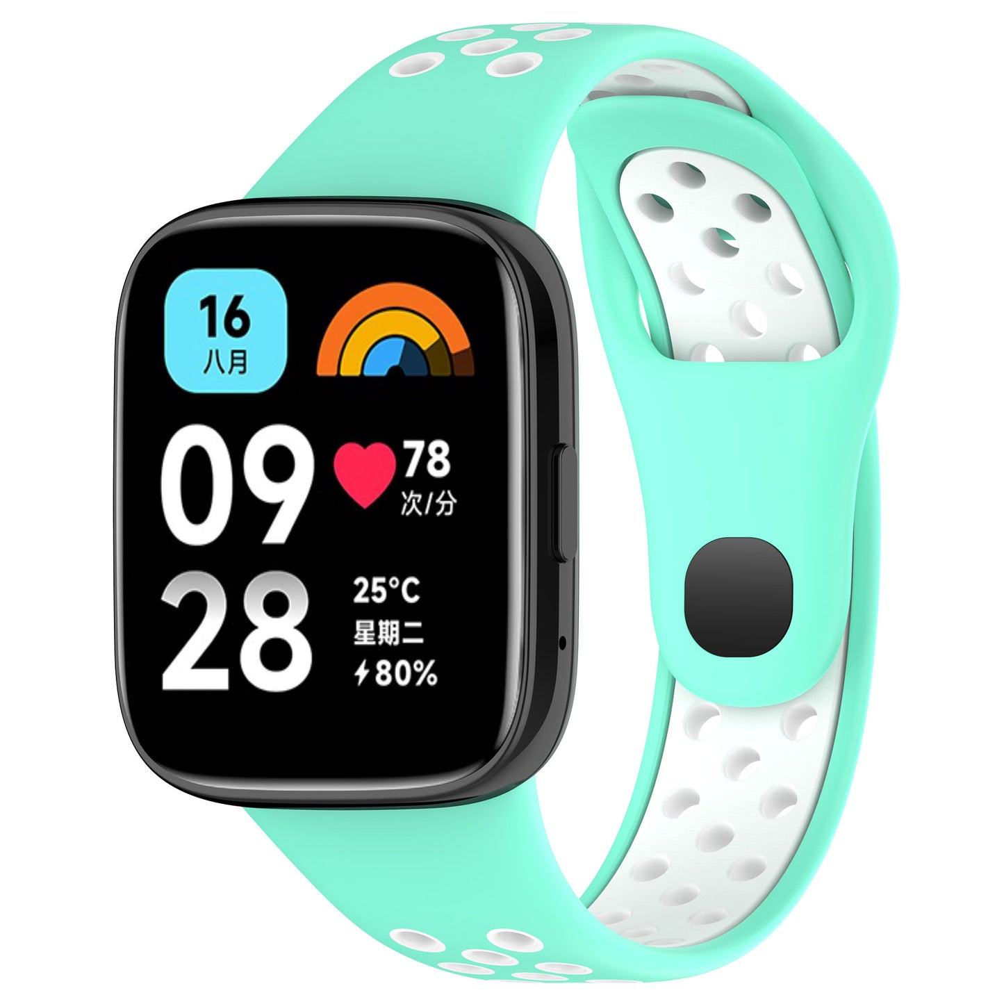 For Xiaomi Redmi Watch 3 Lite / Watch 3 Active Bicolor Watch Bands Silicone Quick Release Replacement Watch Strap