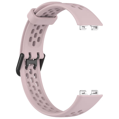 For Huawei Band 8 Breathable Silicone Smart Watch Strap Comfortable Wearing Wrist Band