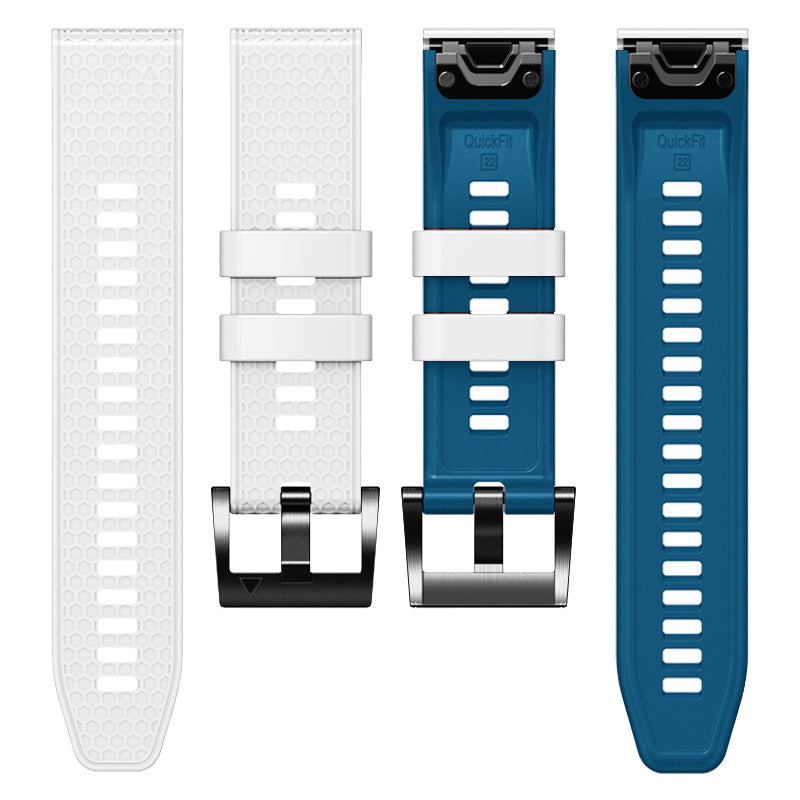 Dot Texture Silicone Band for Garmin Tactix 7 Pro  /  Fenix 7X  /  6X Pro  /  5X Plus , 26mm Dual-color Watch Strap