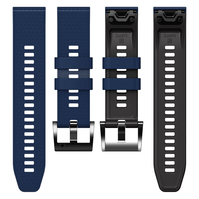 Dot Texture Silicone Band for Garmin Tactix 7 Pro  /  Fenix 7X  /  6X Pro  /  5X Plus , 26mm Dual-color Watch Strap