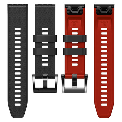 Dot Texture Silicone Band for Garmin Tactix 7 Pro  /  Fenix 7X  /  6X Pro  /  5X Plus , 26mm Dual-color Watch Strap