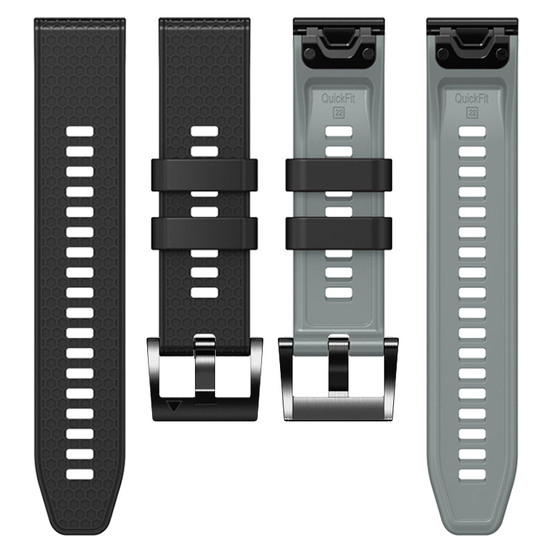 Dot Texture Silicone Band for Garmin Tactix 7 Pro  /  Fenix 7X  /  6X Pro  /  5X Plus , 26mm Dual-color Watch Strap