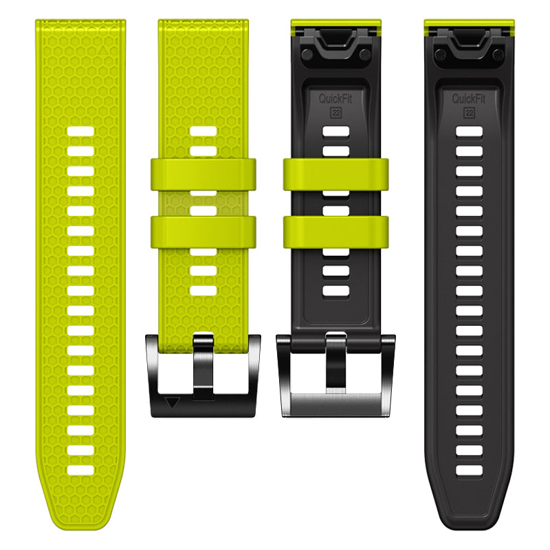 Dot Texture Silicone Band for Garmin Tactix 7 Pro  /  Fenix 7X  /  6X Pro  /  5X Plus , 26mm Dual-color Watch Strap