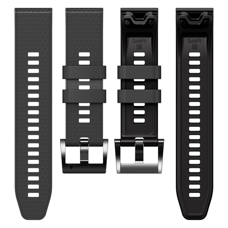 Dot Texture Silicone Band for Garmin Tactix 7 Pro  /  Fenix 7X  /  6X Pro  /  5X Plus , 26mm Dual-color Watch Strap