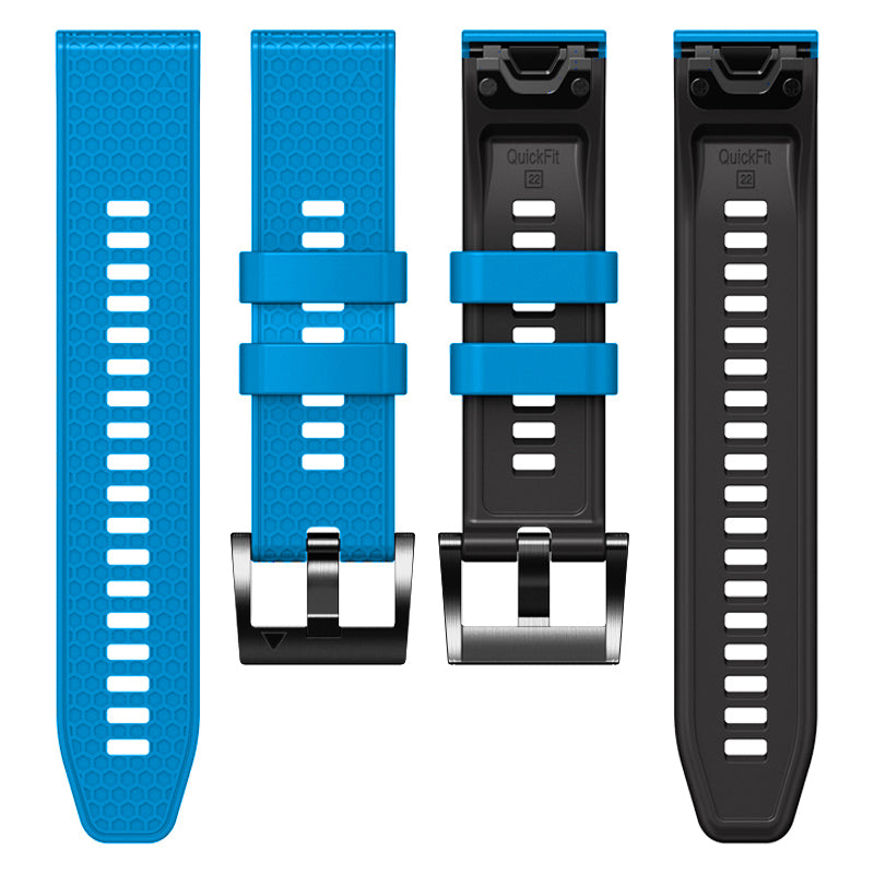 Dot Texture Silicone Band for Garmin Tactix 7 Pro  /  Fenix 7X  /  6X Pro  /  5X Plus , 26mm Dual-color Watch Strap