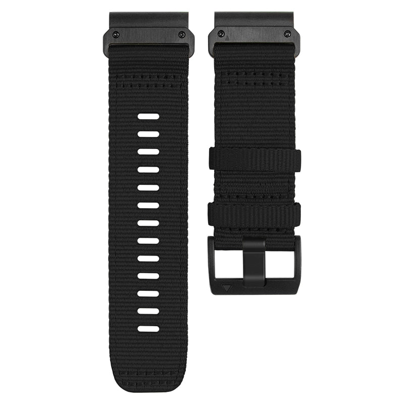 Nylon Canvas Watch Band for Garmin Fenix 7 / Forerunner 965 / 955 / 945 / 935 Quick Release Wrist Strap