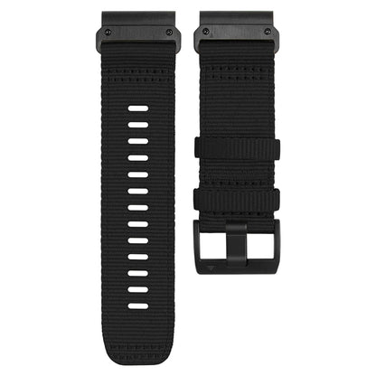 Nylon Canvas Quick Release Band for Garmin Tactix 7 Pro / Fenix 7X / 6X Pro , 26mm Sport Watch Strap