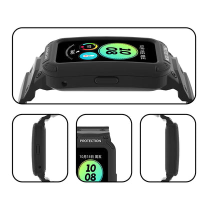 For Huawei Band 6 / 7 / 8 TPU Watch Strap + Hard PC Protective Case Smartwatch Band Protector