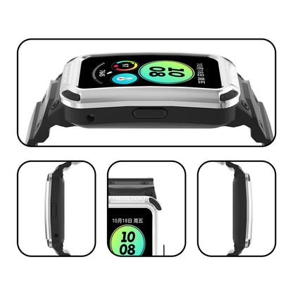 For Huawei Band 6 / 7 / 8 TPU Watch Strap + Hard PC Protective Case Smartwatch Band Protector