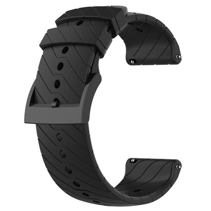 Twill Texture Silicone Band for Suunto Vertical / 9 Peak Pro / 5 Peak , 22mm Watch Straps Bracelet Wristband