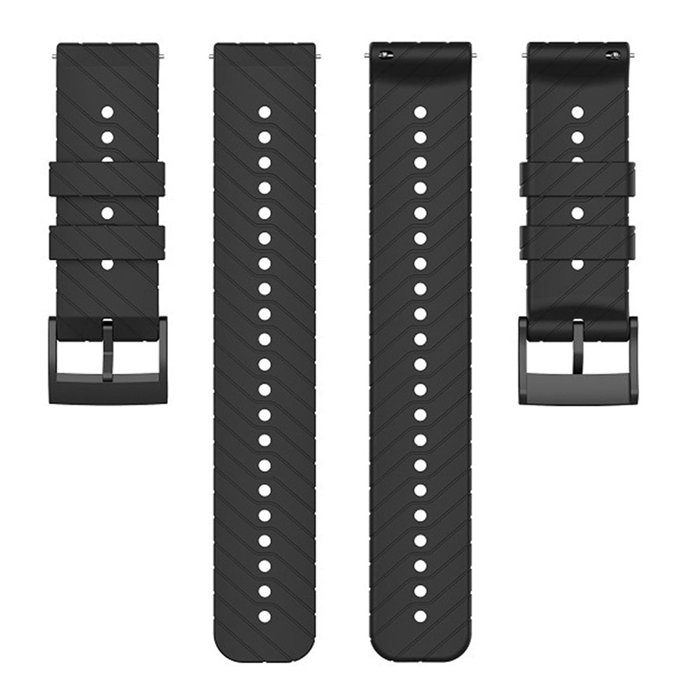 Twill Texture Silicone Band for Suunto Vertical / 9 Peak Pro / 5 Peak , 22mm Watch Straps Bracelet Wristband