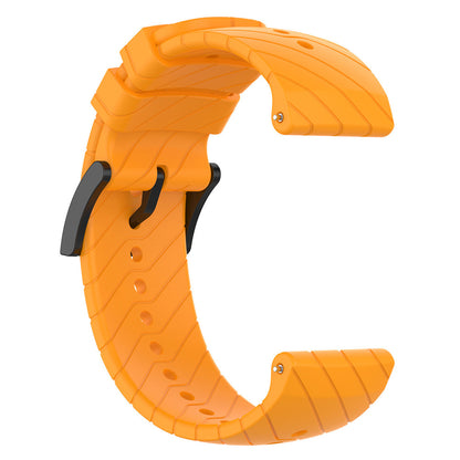 Twill Texture Silicone Band for Suunto Vertical / 9 Peak Pro / 5 Peak , 22mm Watch Straps Bracelet Wristband