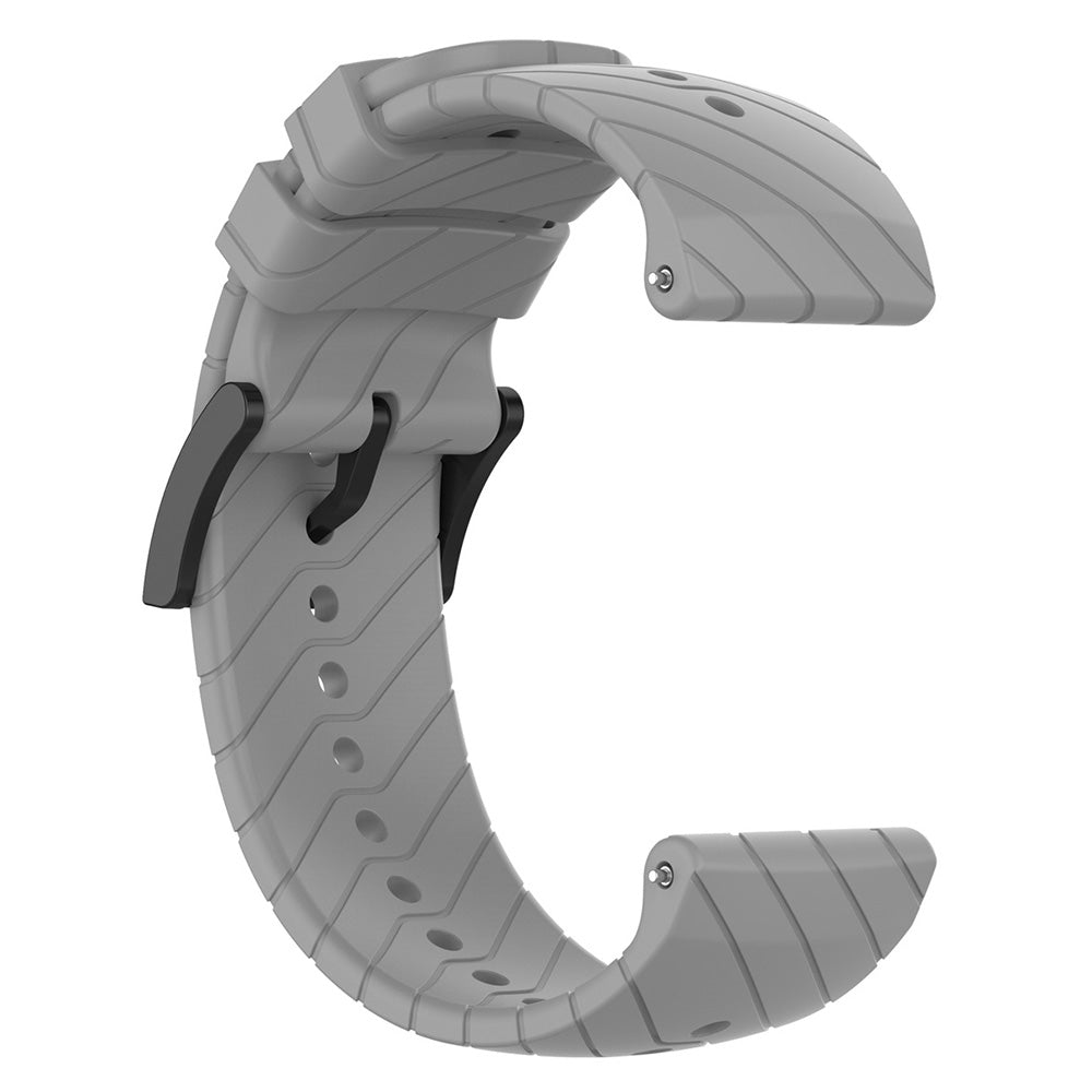 Twill Texture Silicone Band for Suunto Vertical / 9 Peak Pro / 5 Peak , 22mm Watch Straps Bracelet Wristband