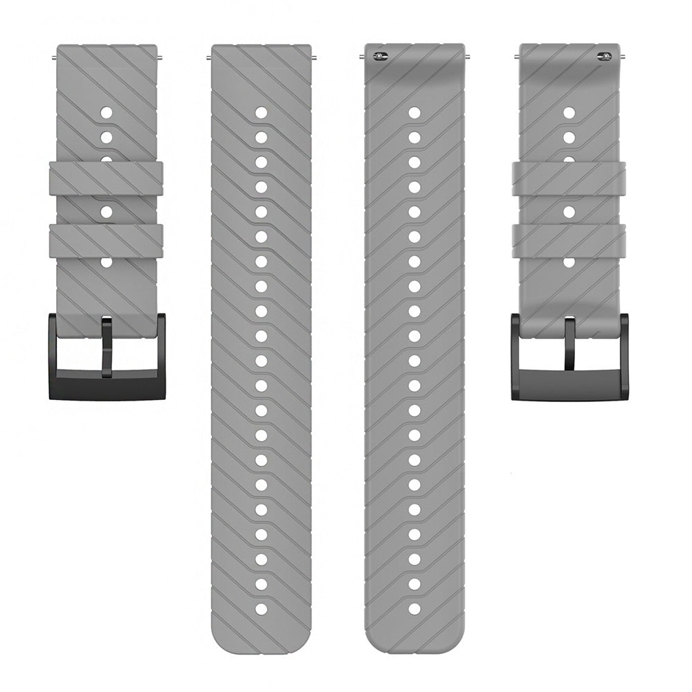 Twill Texture Silicone Band for Suunto Vertical / 9 Peak Pro / 5 Peak , 22mm Watch Straps Bracelet Wristband