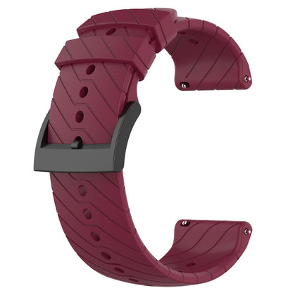 Twill Texture Silicone Band for Suunto Vertical / 9 Peak Pro / 5 Peak , 22mm Watch Straps Bracelet Wristband