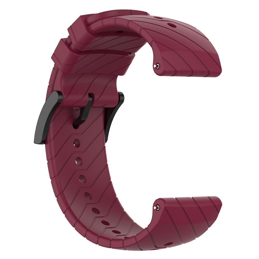 Twill Texture Silicone Band for Suunto Vertical / 9 Peak Pro / 5 Peak , 22mm Watch Straps Bracelet Wristband