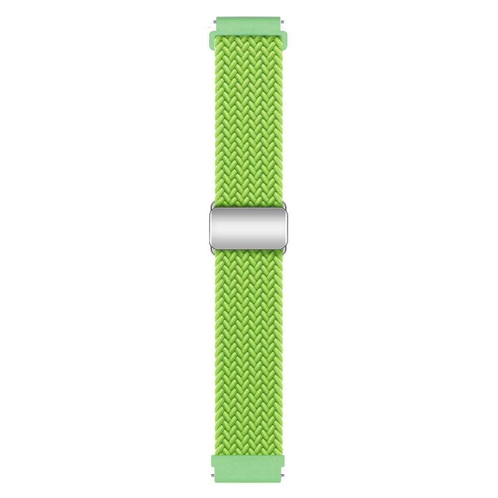 22mm Watch Band for Forerunner 265 / 255 / Vivoactive 4 / Venu 2 , Breathable Nylon Braided Sport Strap with Magnetic Folding Buckle