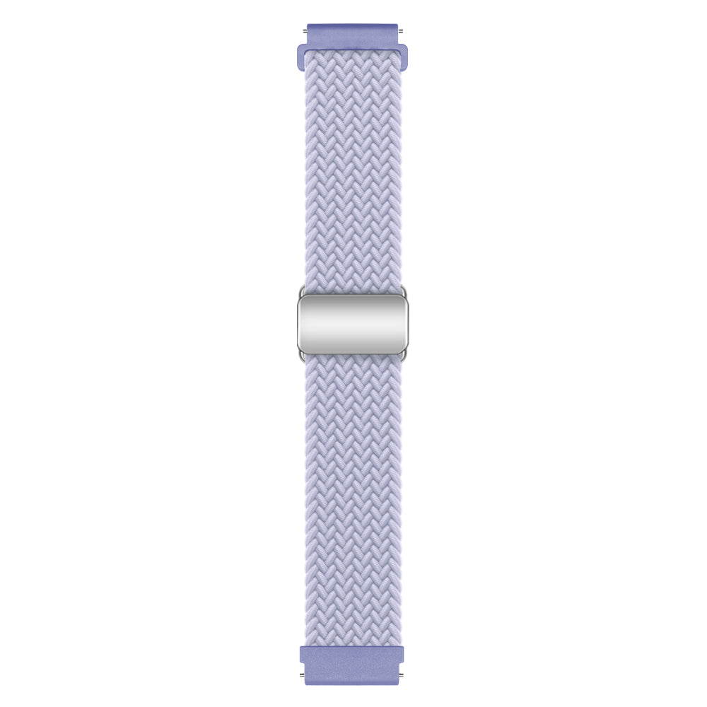 22mm Watch Band for Forerunner 265 / 255 / Vivoactive 4 / Venu 2 , Breathable Nylon Braided Sport Strap with Magnetic Folding Buckle