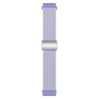 22mm Watch Band for Forerunner 265 / 255 / Vivoactive 4 / Venu 2 , Breathable Nylon Braided Sport Strap with Magnetic Folding Buckle