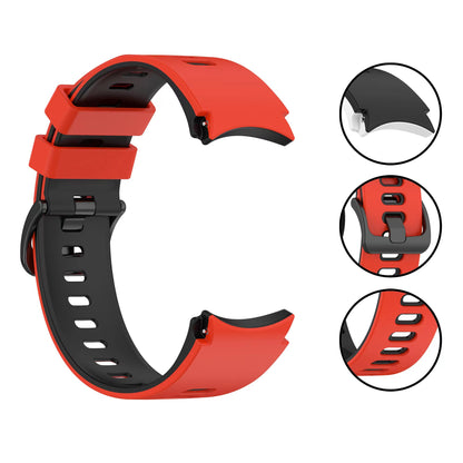 Watch Band for Samsung Galaxy Watch6 40mm 44mm / Watch6 Classic 43mm 47mm , Dual-color Silicone Wrist Strap