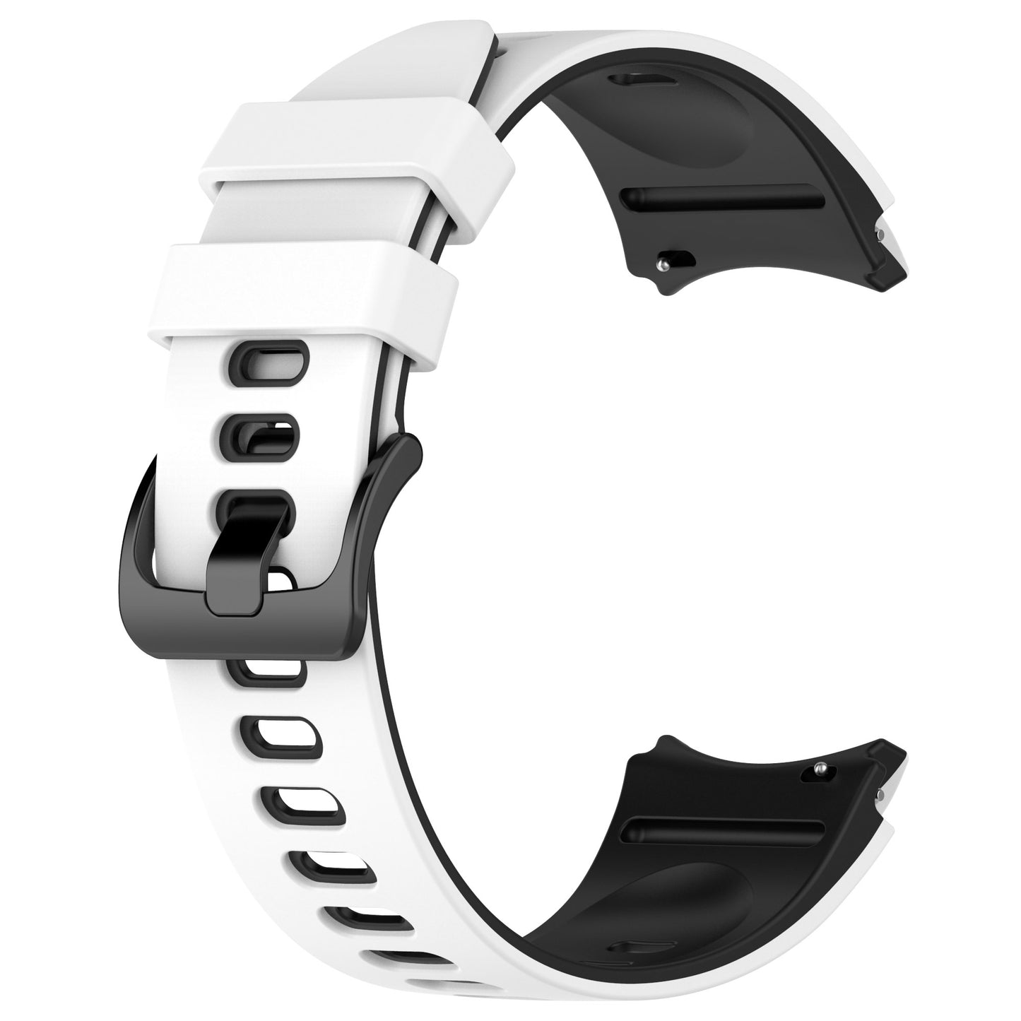 Watch Band for Samsung Galaxy Watch6 40mm 44mm / Watch6 Classic 43mm 47mm , Dual-color Silicone Wrist Strap