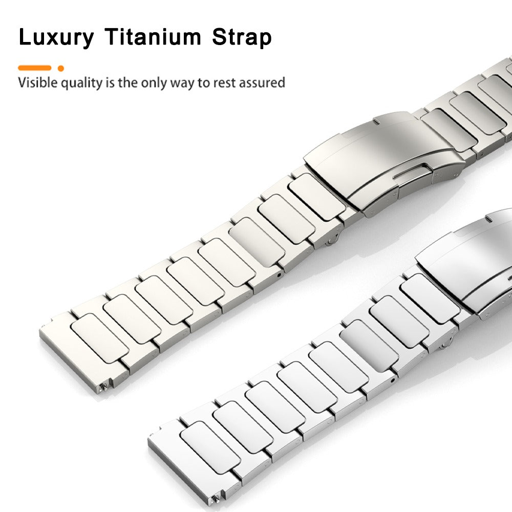 Titanium Alloy Wristband for Huawei Watch 4 / Watch 4 Pro , Tortoise Buckle 22mm Watch Strap Bracelet