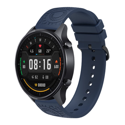 For Garmin Vivomove / Samsung Gear Sport / Pebble 2 / Huawei Watch 2 Patten Silicone Strap 20mm Watchband