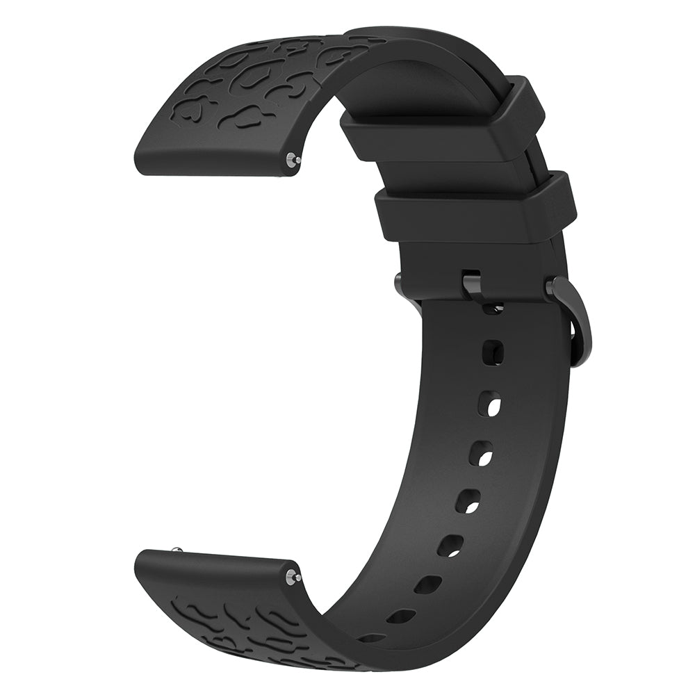 For Samsung Gear S2 Classic / GarminMove Style / Huawei Watch GT 2 42mm Silicone Strap 20mm Laser Carving Watchband