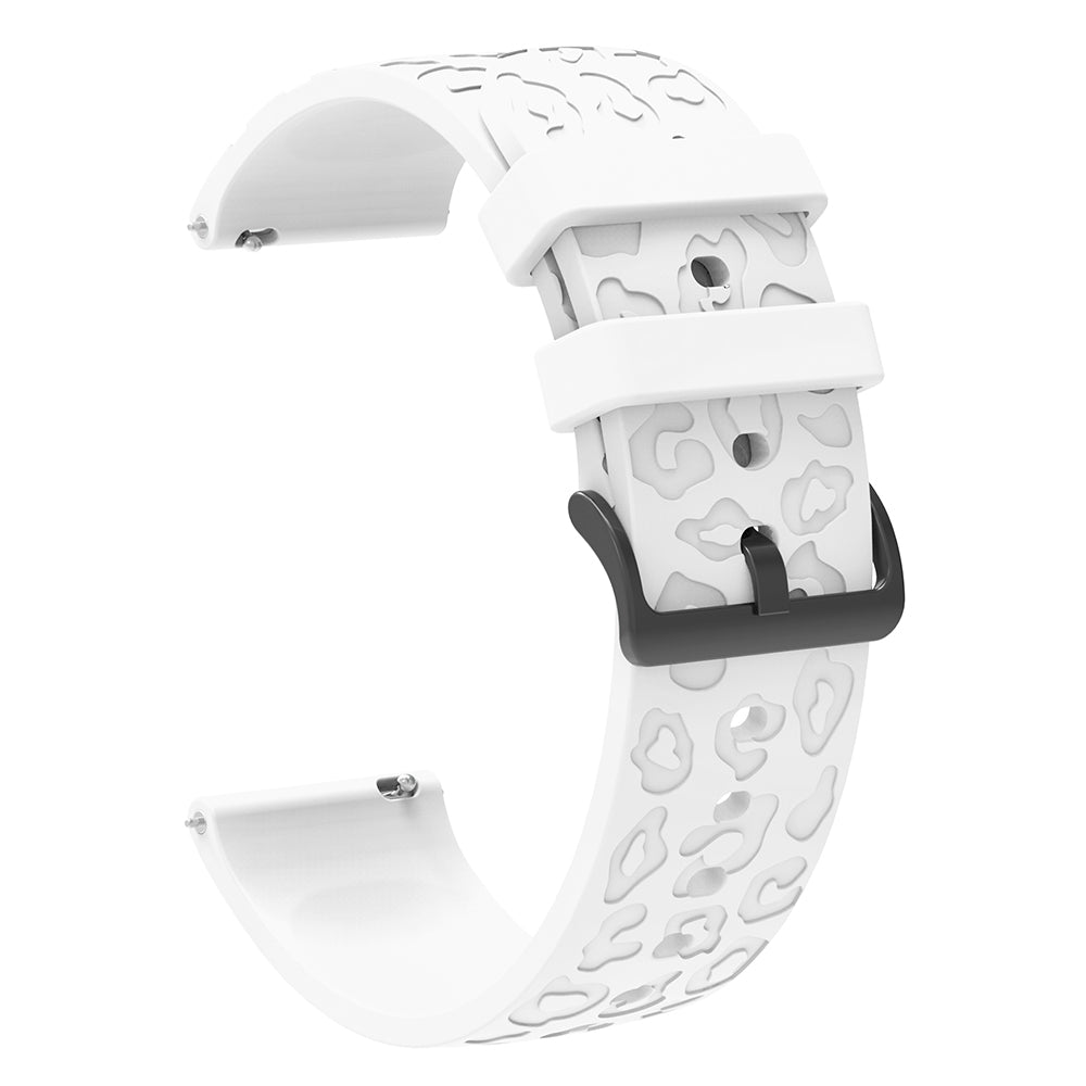 For Samsung Gear S2 Classic / GarminMove Style / Huawei Watch GT 2 42mm Silicone Strap 20mm Laser Carving Watchband