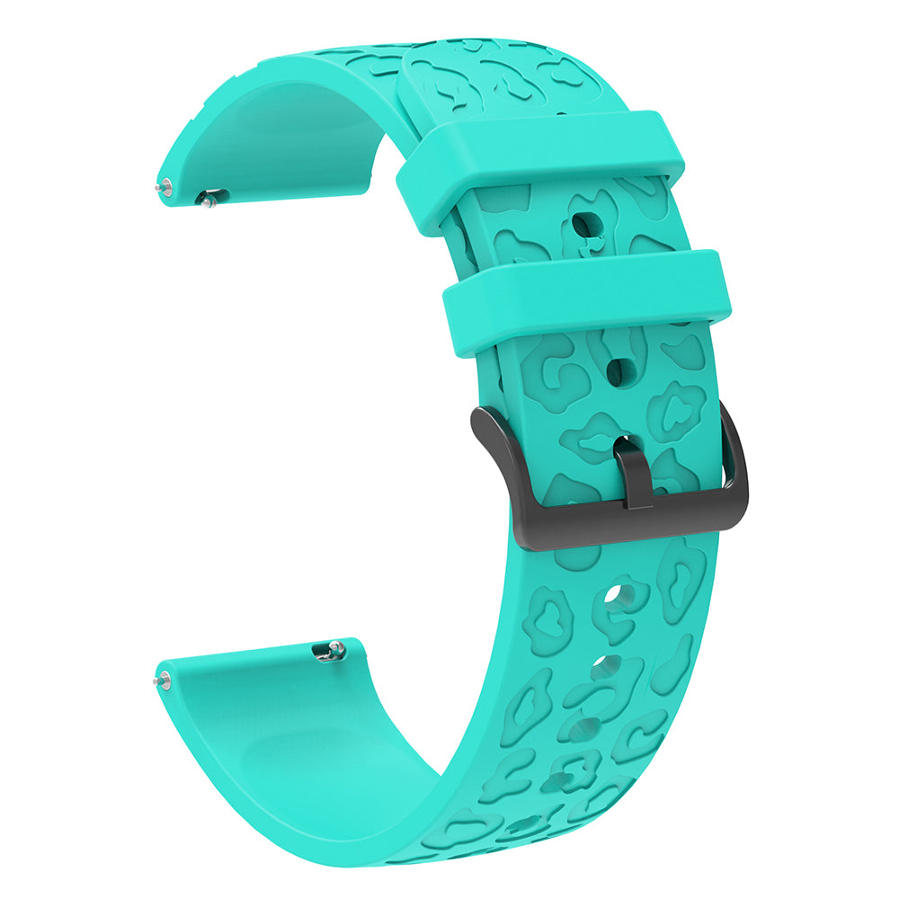 For Samsung Gear S2 Classic / GarminMove Style / Huawei Watch GT 2 42mm Silicone Strap 20mm Laser Carving Watchband