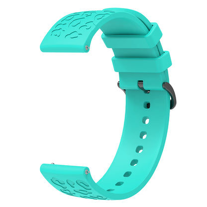 For Samsung Gear S2 Classic / GarminMove Style / Huawei Watch GT 2 42mm Silicone Strap 20mm Laser Carving Watchband