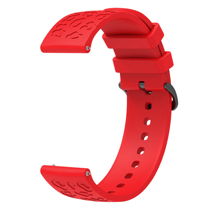 For Samsung Gear S2 Classic / GarminMove Style / Huawei Watch GT 2 42mm Silicone Strap 20mm Laser Carving Watchband