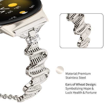 Watch Band for Google Pixel Watch 2 / Pixel Watch 20mm Replacement Watch Bracelet Rhinestone Decor Stainless Steel Strap