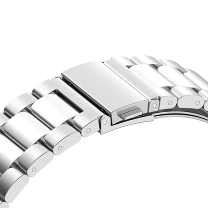 For Xiaomi Smart Band 8 Pro Watch Strap Stainless Steel Silver Watch Band with Tool, Spring Bar