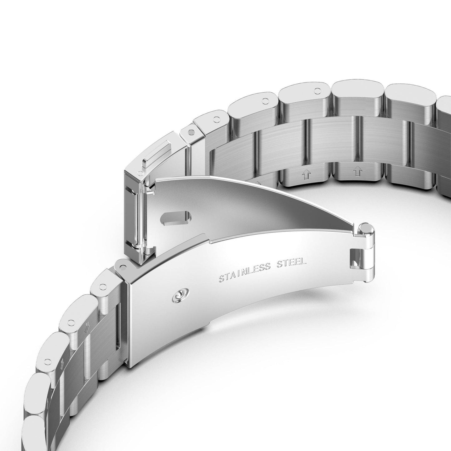 For Xiaomi Smart Band 8 Pro Watch Strap Stainless Steel Silver Watch Band with Tool, Spring Bar