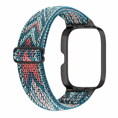 Nylon Braided Watch Strap for Xiaomi Redmi Watch 3 Quick Release Elastic Watchband with Case Cover