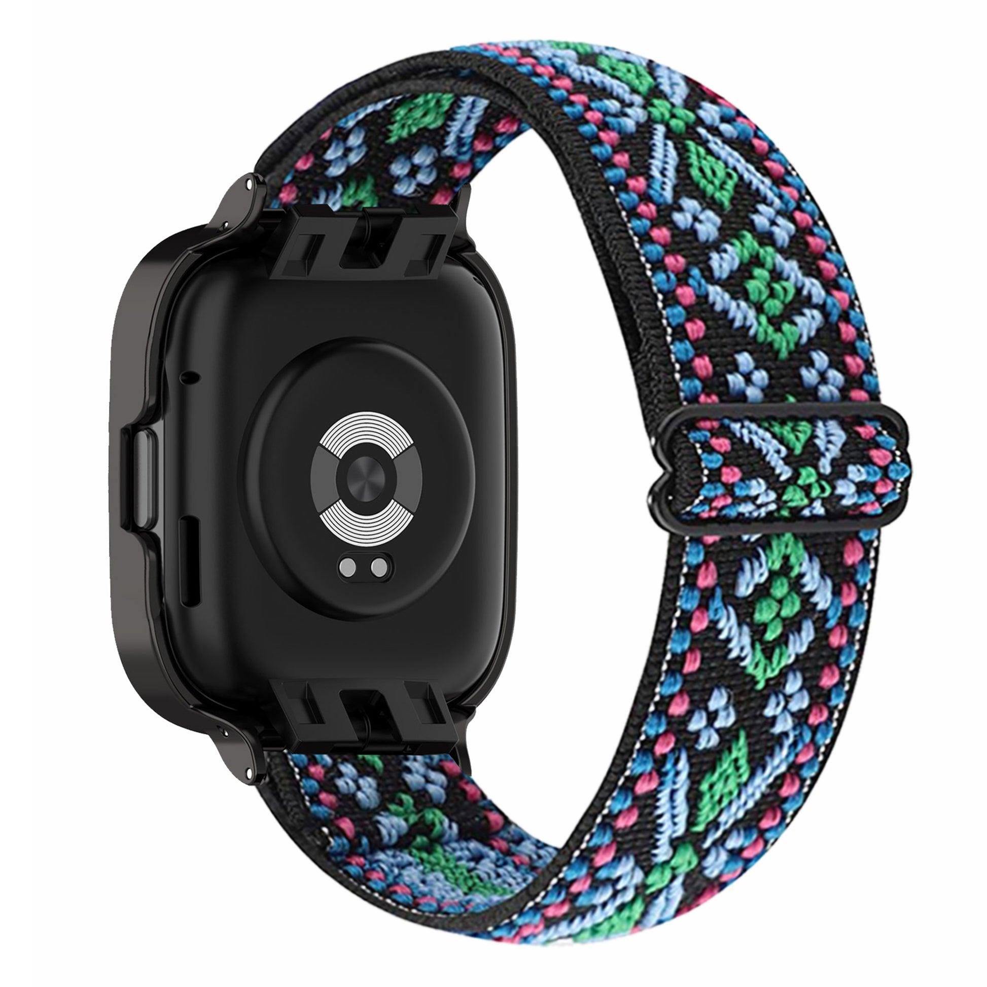 Nylon Braided Watch Strap for Xiaomi Redmi Watch 3 Quick Release Elastic Watchband with Case Cover