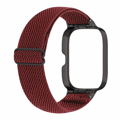 Nylon Braided Watch Strap for Xiaomi Redmi Watch 3 Quick Release Elastic Watchband with Case Cover