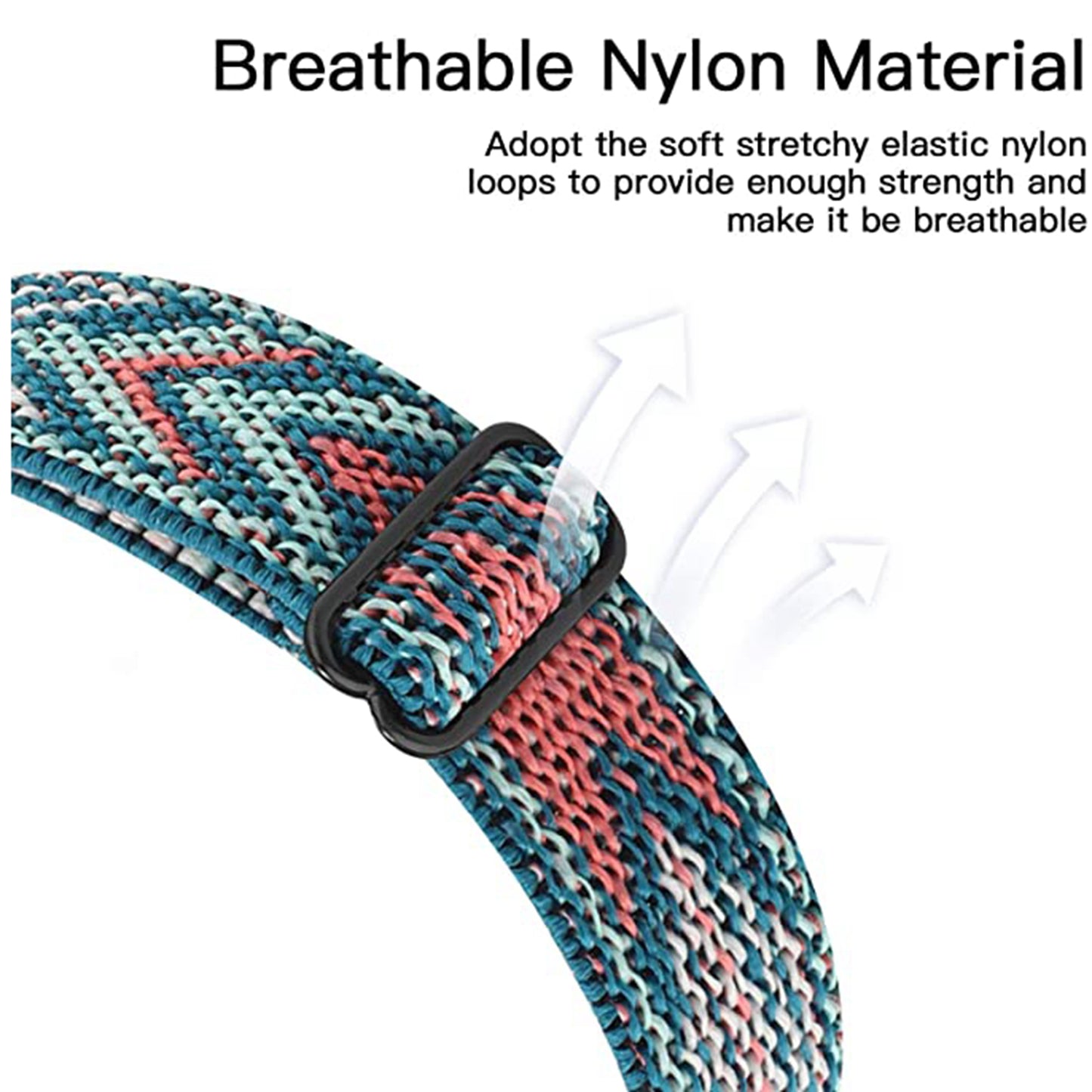 Nylon Braided Watch Strap for Xiaomi Redmi Watch 3 Quick Release Elastic Watchband with Case Cover