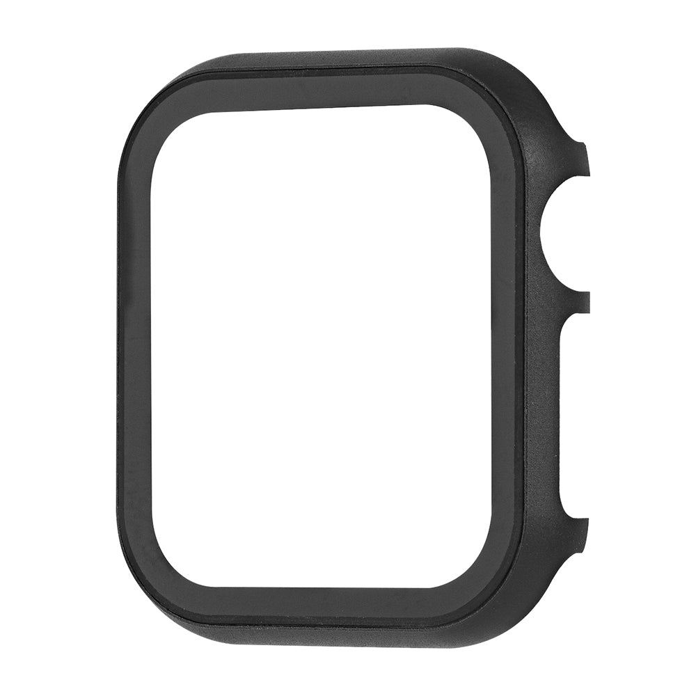 For Apple Watch Series 6 5 6 SE (2022) SE 44mm Metal Protective Cover Case with Tempered Glass Screen Protector