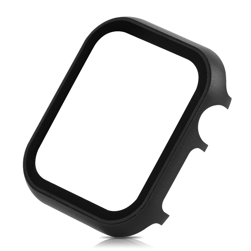 For Apple Watch Series 6 5 6 SE (2022) SE 44mm Metal Protective Cover Case with Tempered Glass Screen Protector