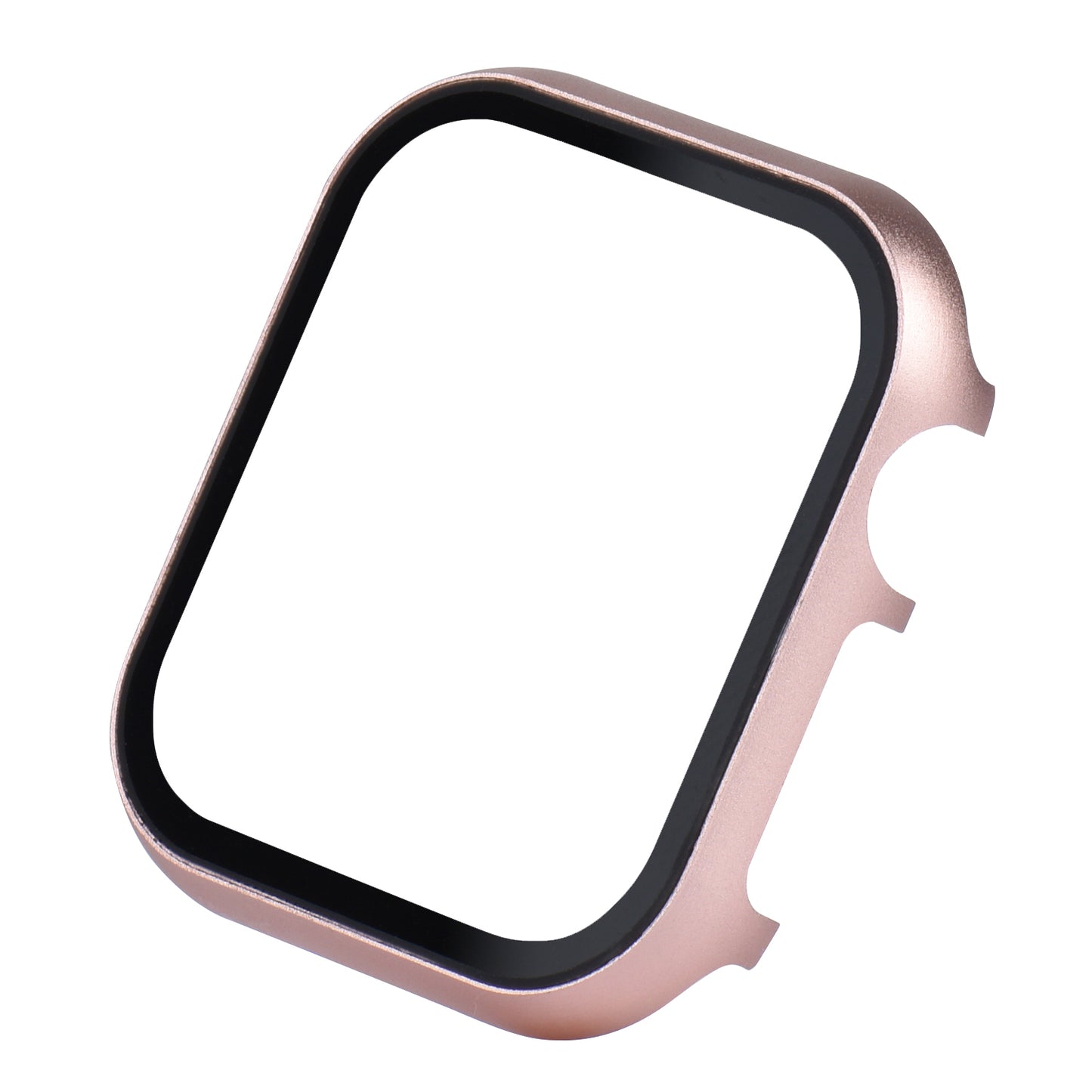 For Apple Watch Series 6 5 6 SE (2022) SE 44mm Metal Protective Cover Case with Tempered Glass Screen Protector