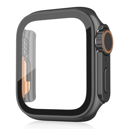 For Apple Watch Series 6  /  5  /  4  /  SE  /  SE (2022) 40mm Waterproof Drop-proof PC Watch Case with Tempered Glass Screen Protector