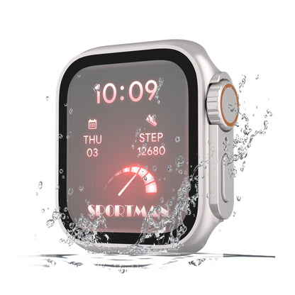 For Apple Watch Series 6  /  5  /  4  /  SE  /  SE (2022) 40mm Waterproof Drop-proof PC Watch Case with Tempered Glass Screen Protector