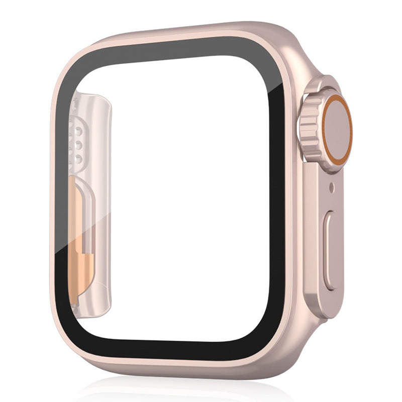 Watch Cover for Apple Watch Series 6  /  5  /  4  /  SE  /  SE (2022) 44mm Waterproof PC Watch Case with Tempered Glass Screen Protector