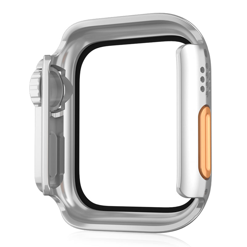 Watch Cover for Apple Watch Series 6  /  5  /  4  /  SE  /  SE (2022) 44mm Waterproof PC Watch Case with Tempered Glass Screen Protector