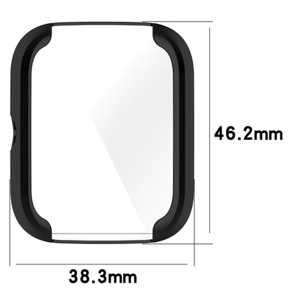 For Huami Amazfit Bip 3 / Bip 3 Pro Anti-scratch Watch Cover Electroplating Full Coverage Watch Case